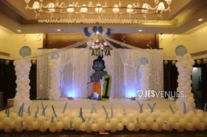 Little Krishna Theme Balloon Decoration For Birthday Party Or Kids Party