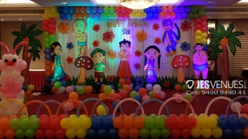 Chota Bheem Theme Decoration For Birthday Party Or Kids Party