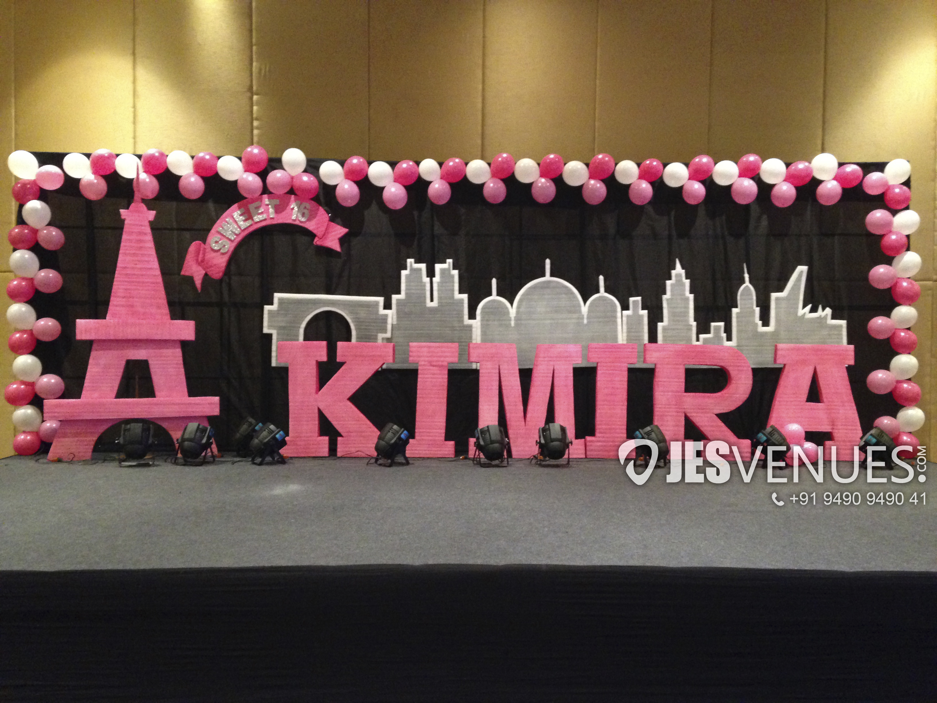 Eiffel Tower Theme Decoration Hyderabad