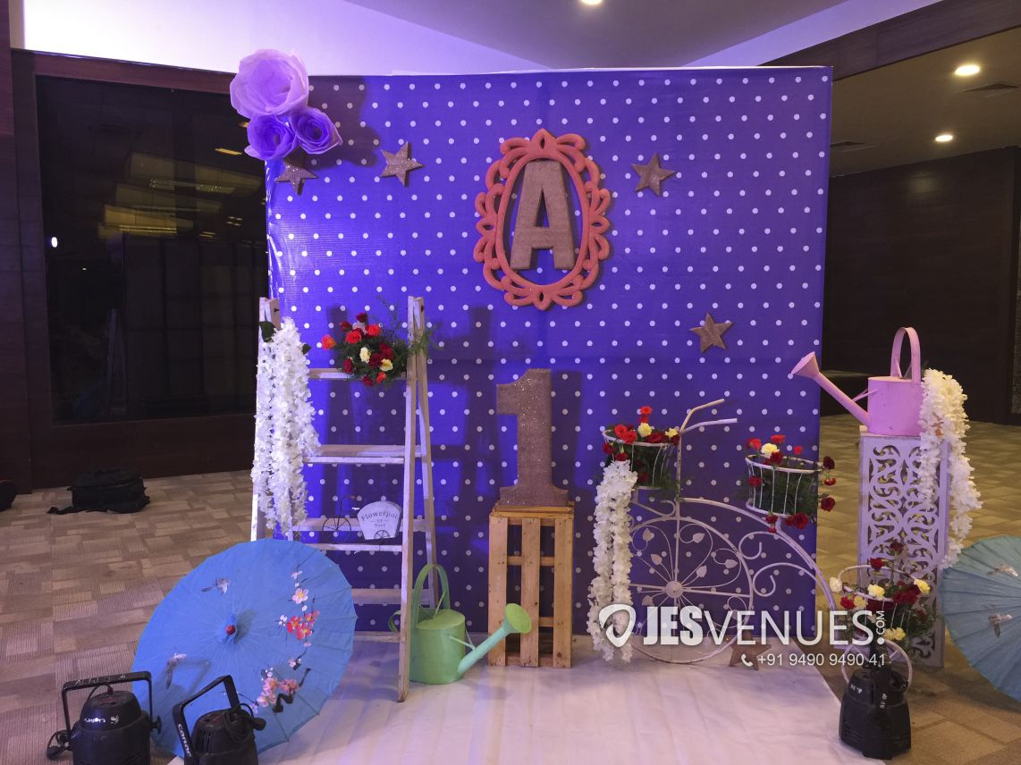Crafted Rosettes Theme Decoration For Birthday Party