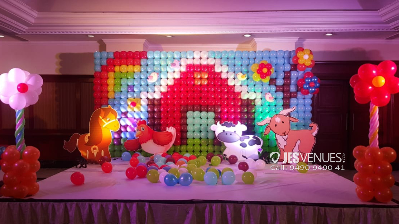 Old Mc Donald Theme Balloon Wall Decoration For Birthday Party Or Kids Party