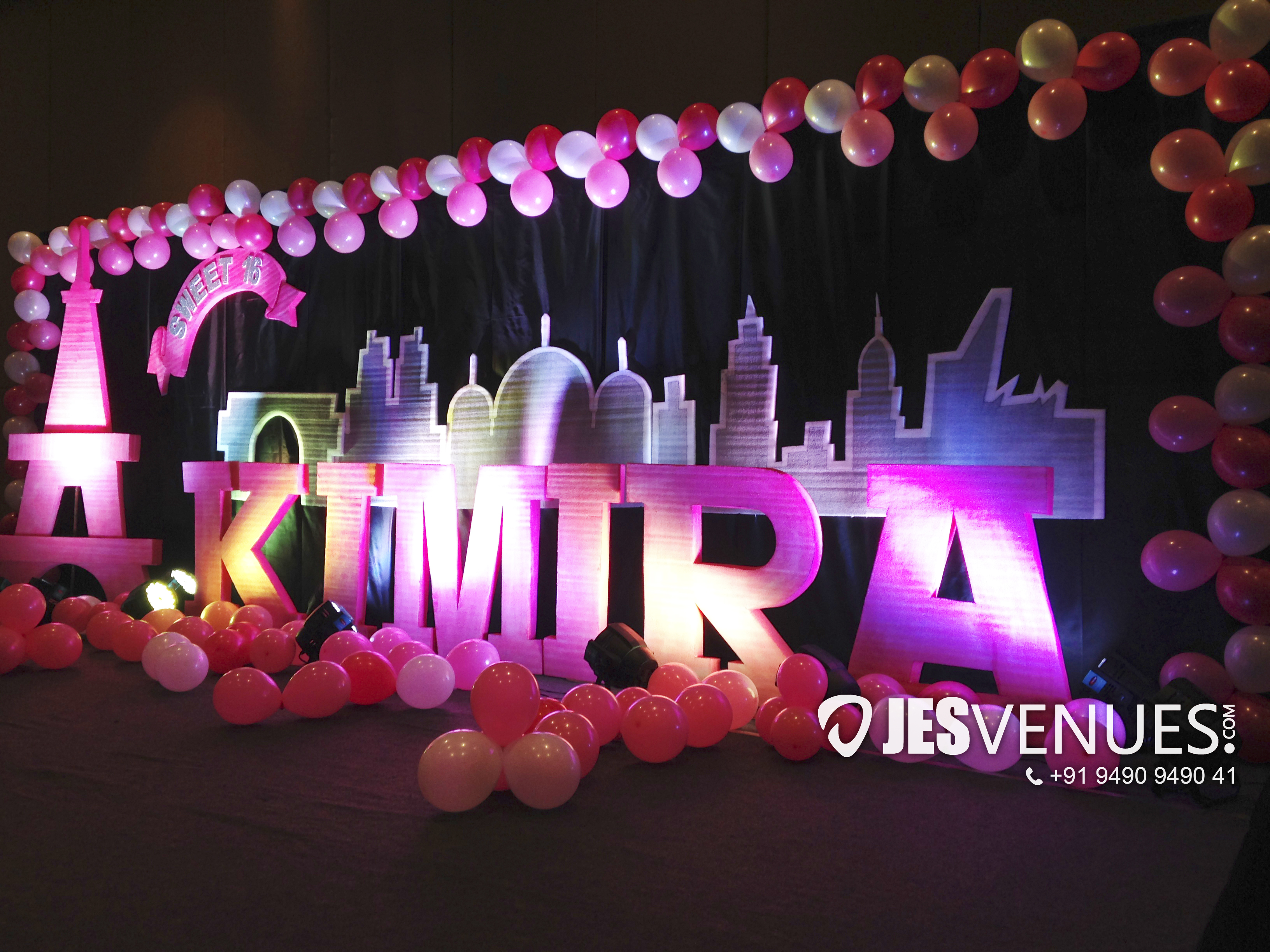 Eiffel Tower Theme Decoration Vijayawada