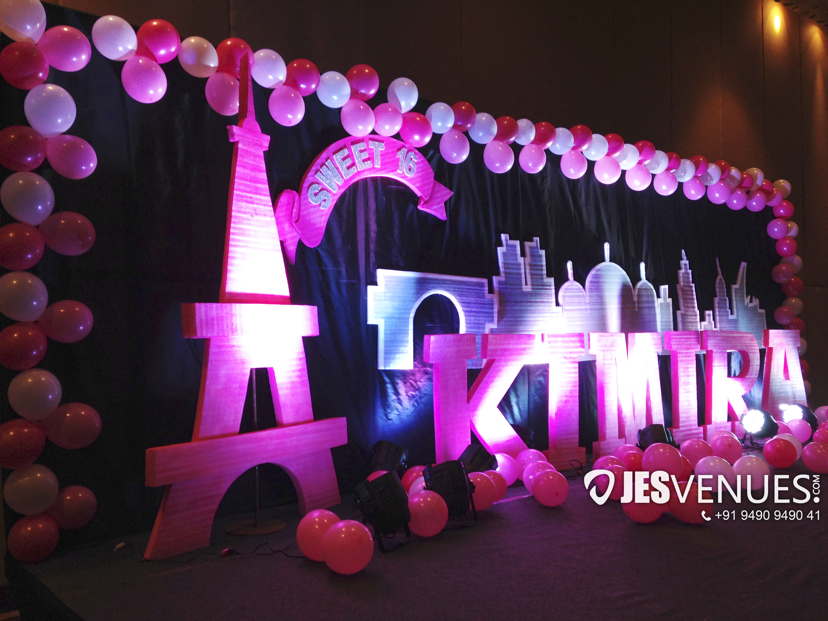 Eiffel Tower Theme Decoration Vijayawada
