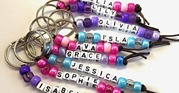 Name Beads Key Chain Making